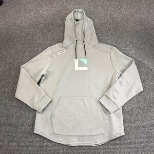 Legends Hoodie Mens XL Gray Pullover Kangaroo Pocket Stretch Logo Graphic